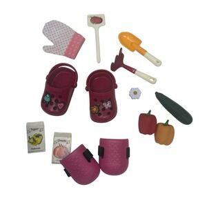 Our Generation Nahla Gardening Accessories Doll Sets Vegetable Garden Crocs